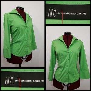inc international concepts woman button front sz 8